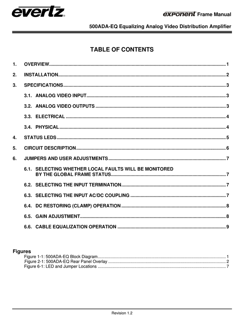 evertz exponent 500ADA-EQ manual