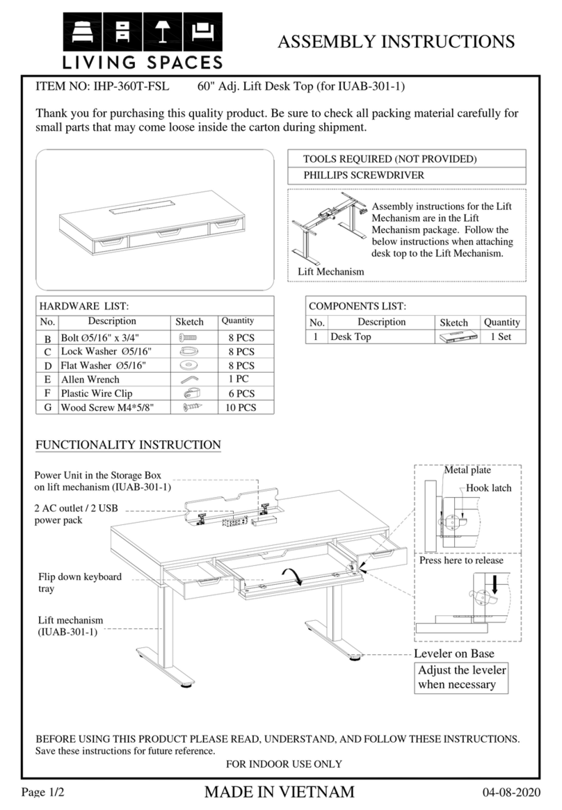 Living Spaces IHP-360T-FSL User manual Living Spaces IHP-360T-FSL User manual