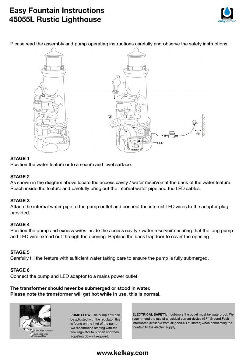 Kelkay Easy Fountain 45055L Rustic Lighthouse User manual Kelkay Easy Fountain 45055L Rustic Lighthouse User manual