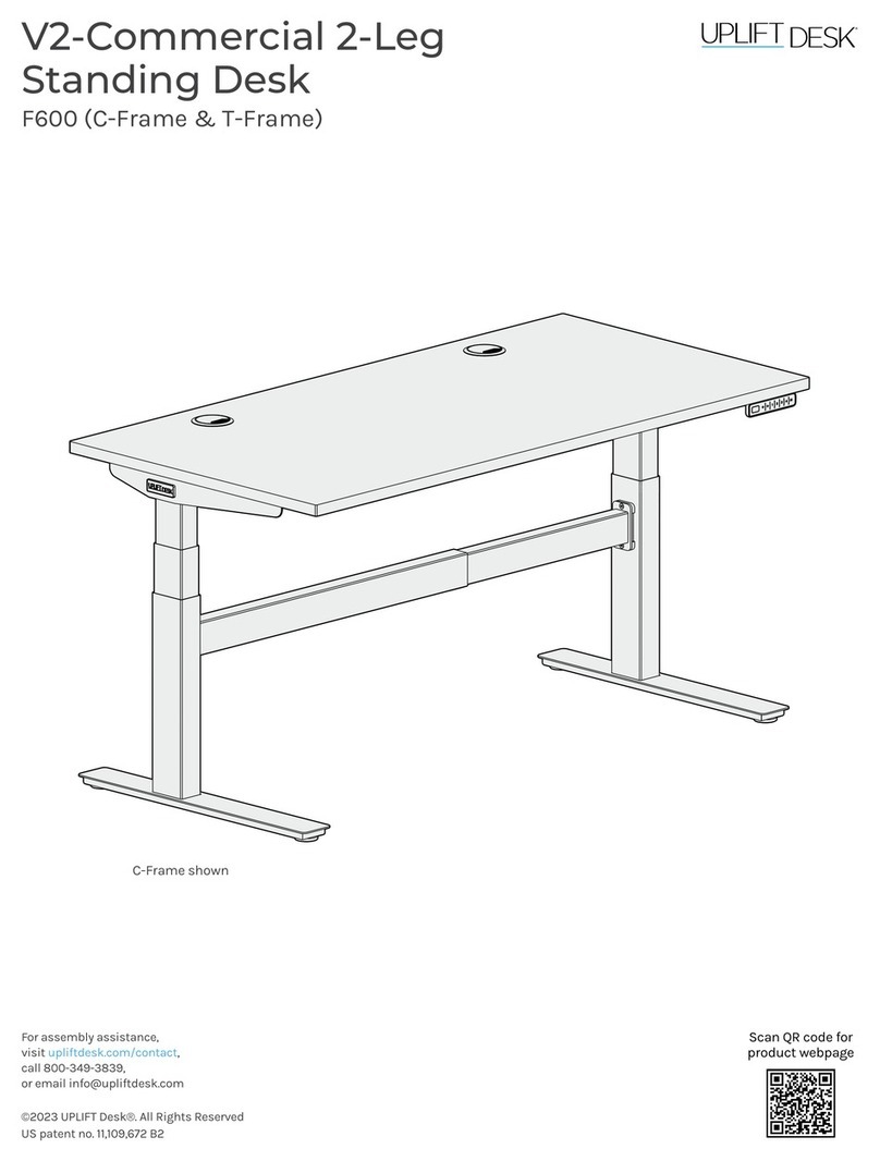 Uplift Desk V2-Commercial F600 C-Frame manual