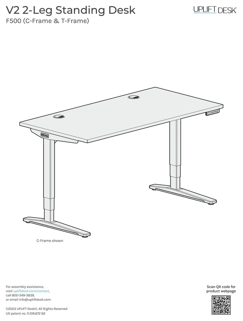 Uplift Desk V2 F500 C-Frame manual
