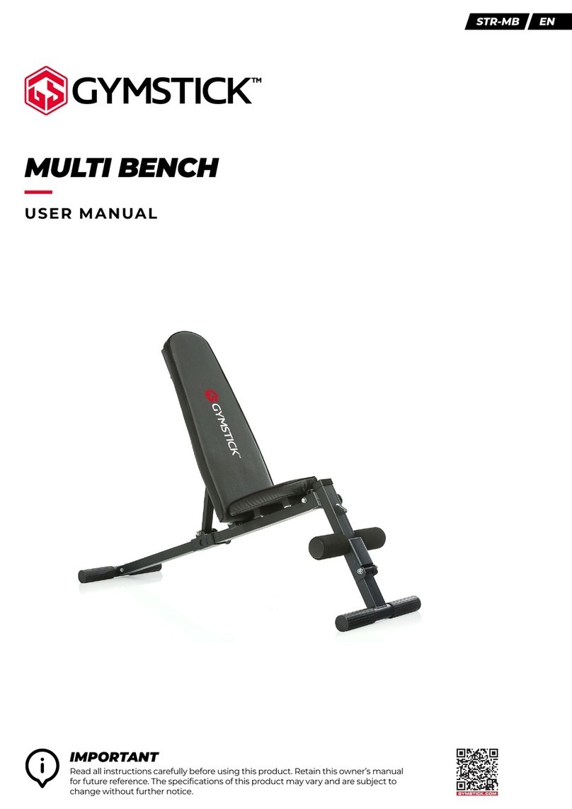 Gymstick MULTI BENCH GySTR-MB user manual
