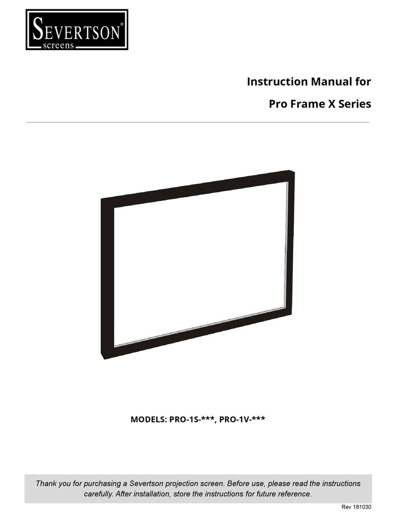 Severtson Pro Frame X Series instruction manual