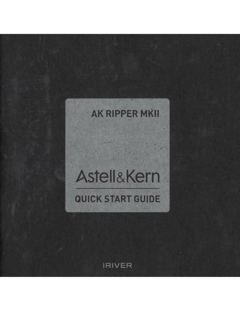 Astell & Kern AK RIPPER MKII User manual