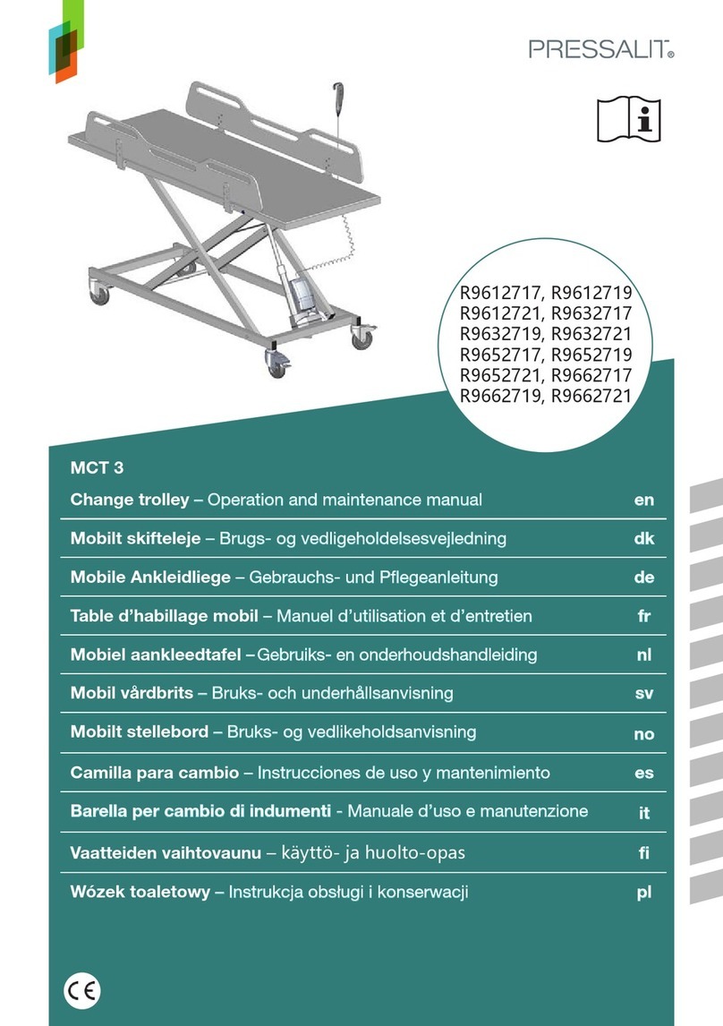 Pressalit MCT 3 Operation and maintenance manual