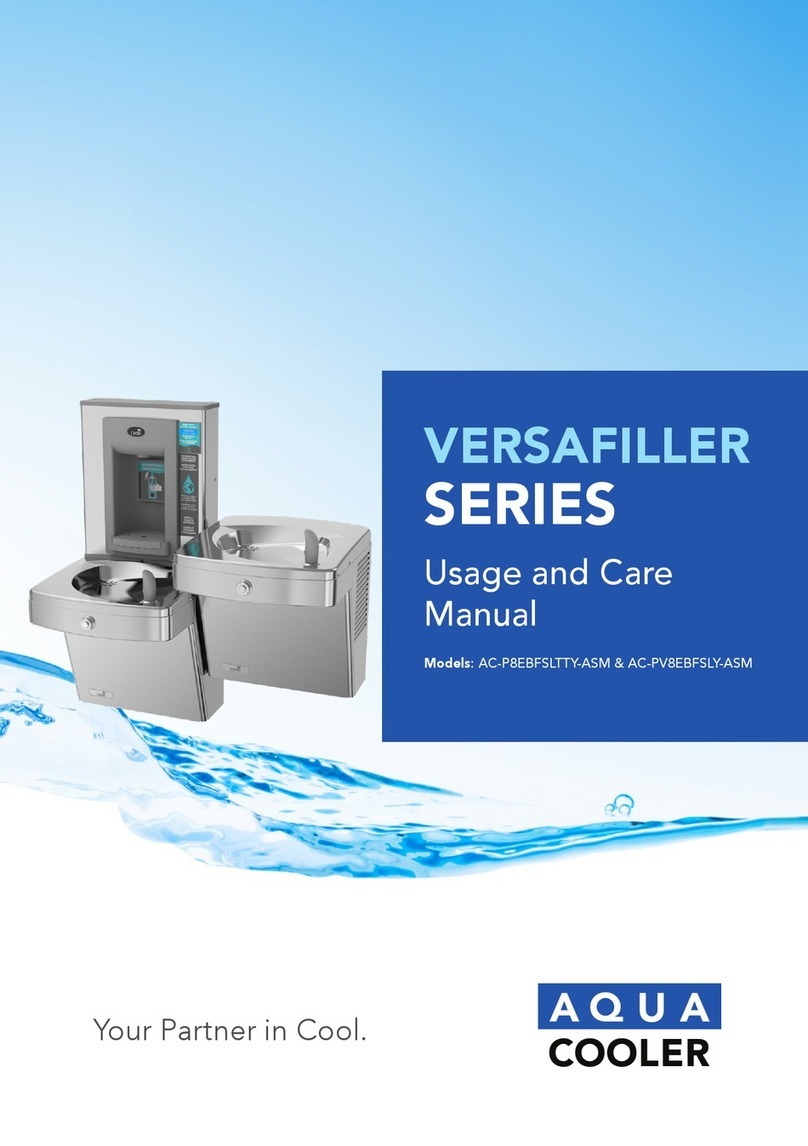 Aqua Cooler VERSAFILLER Series Usage and Care Manual Aqua Cooler VERSAFILLER Series Usage and Care Manual