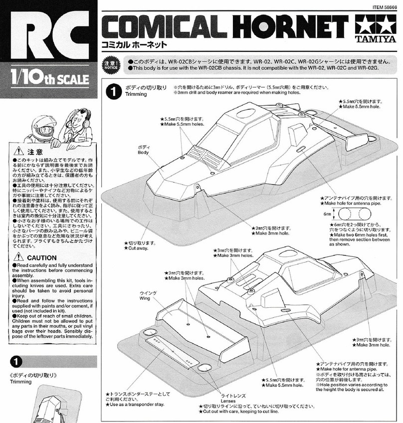 Tamiya COMICAL HORNET quick start guide