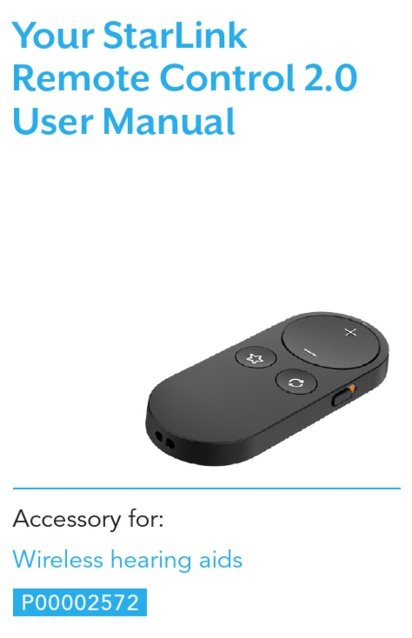 Starkey StarLink Remote Control 2.0 User manual