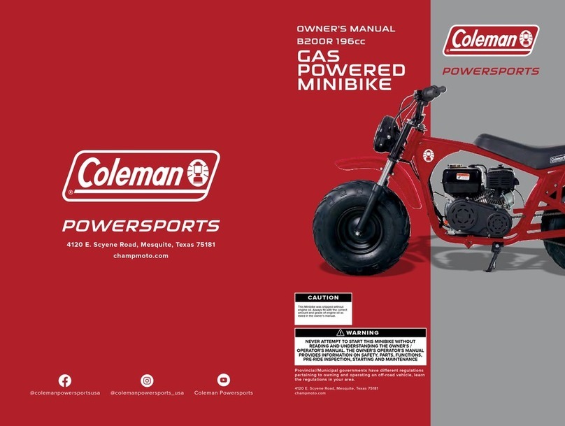 Coleman Powersports B200R User manual
