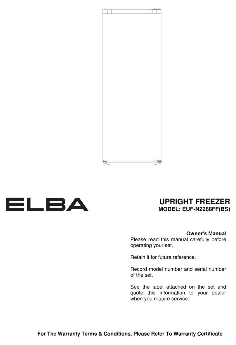 Elba EUF-N2288FF(BS) User manual