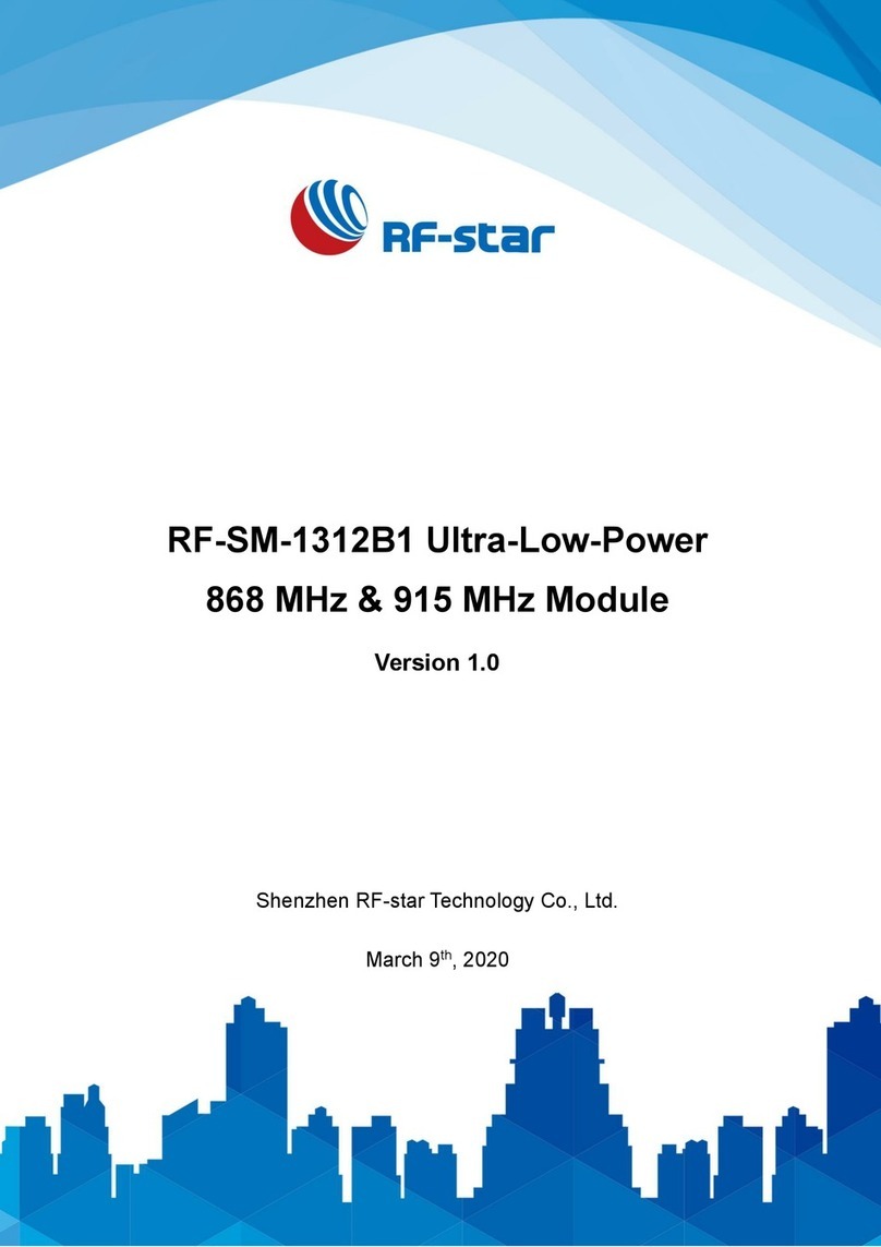 RF-Star RF-SM-1312B1 Instruction Manual