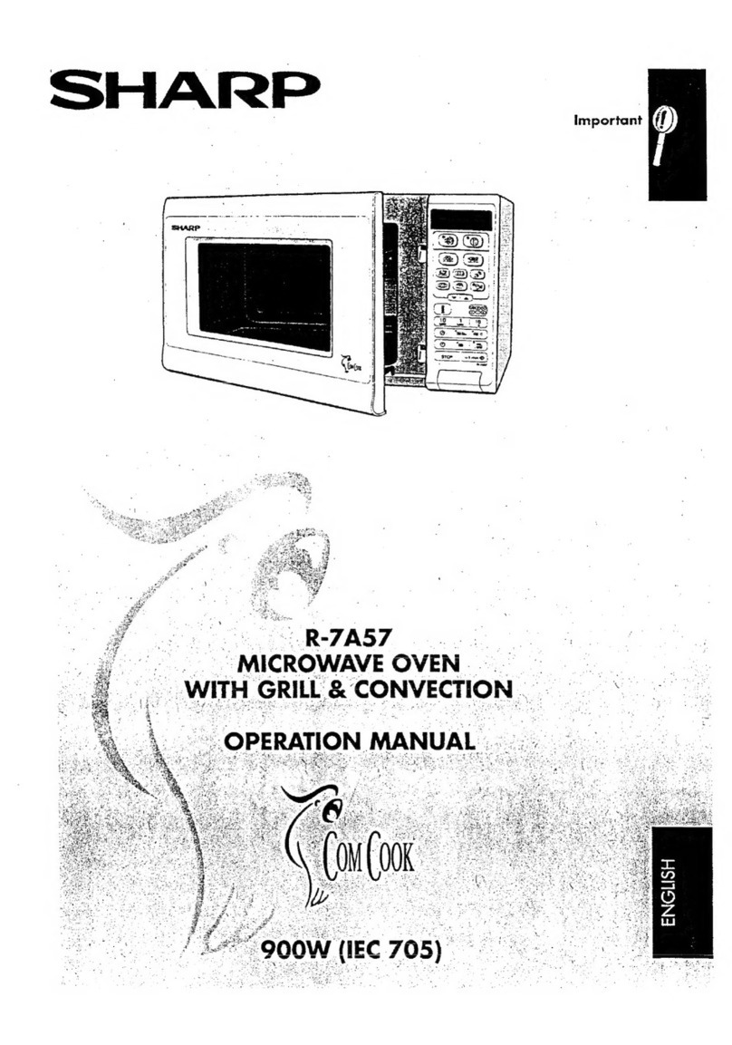 Sharp ComCook R-7A57 User manual Sharp ComCook R-7A57 User manual