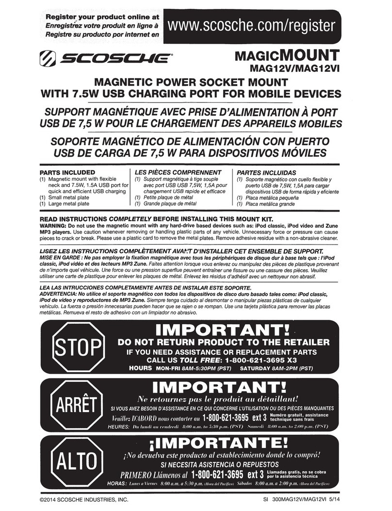 Scosche MAGICMOUNT MAG12V User manual