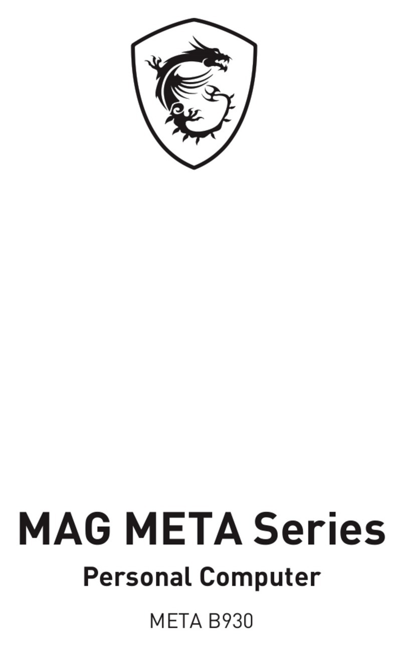 MSI MAG META B930 User manual