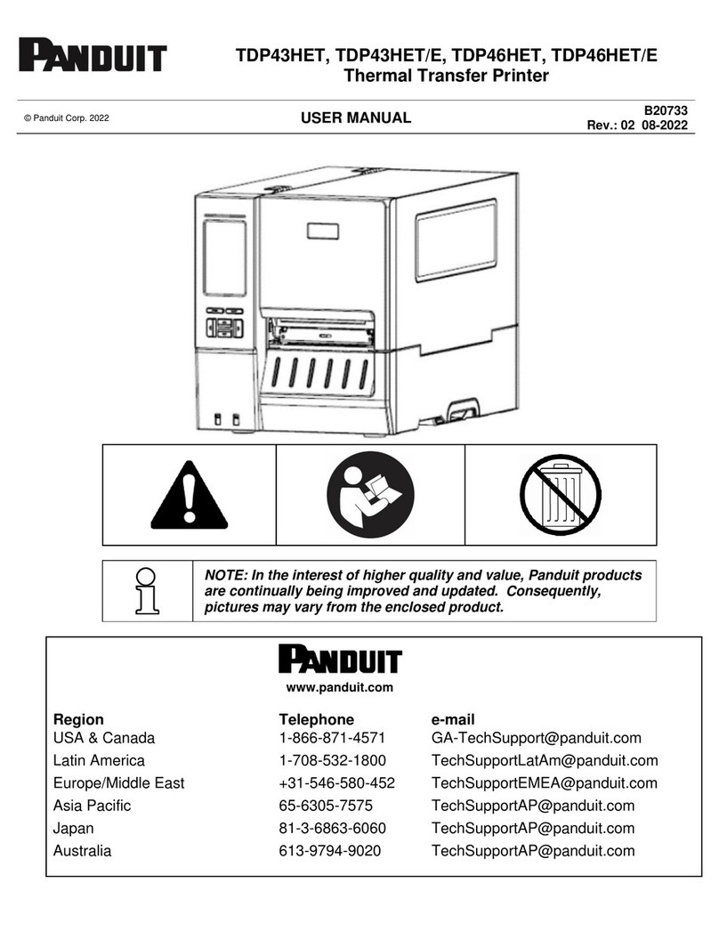 Panduit TDP46HET/E User manual