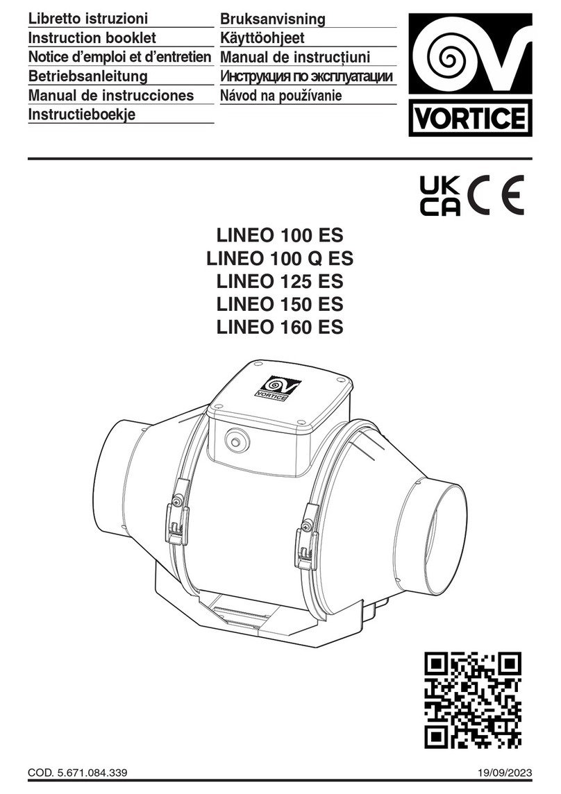 Vortice LINEO 125 ES User manual