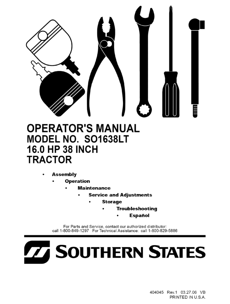Southern States SO1638LT Operator's manual