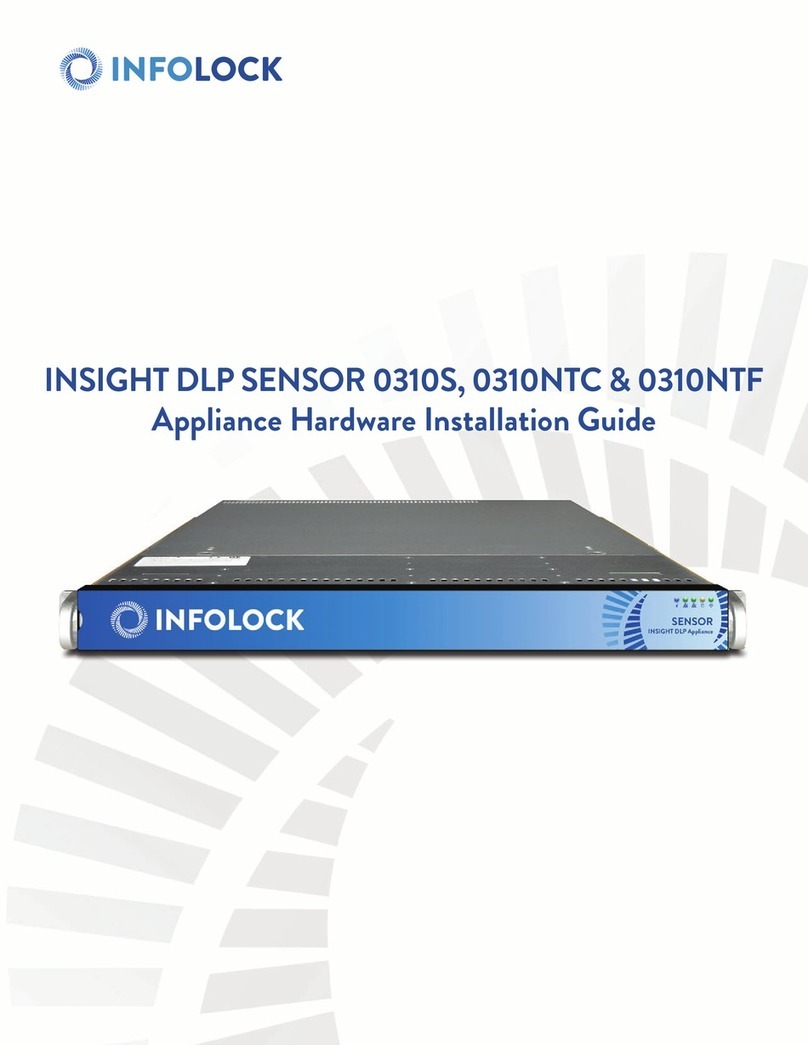 Infolock INSIGHT DLP SENSOR 0310S Hardware installation guide Infolock INSIGHT DLP SENSOR 0310S Hardware installation guide