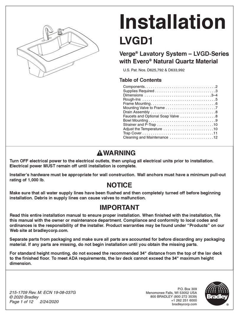 Bradley Verge LVGD1 User manual