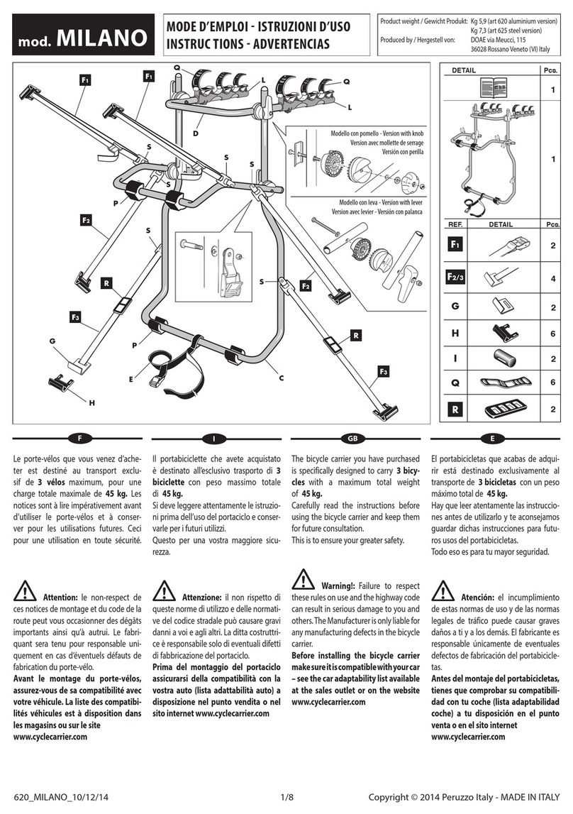 Peruzzo MILANO User manual Peruzzo MILANO User manual
