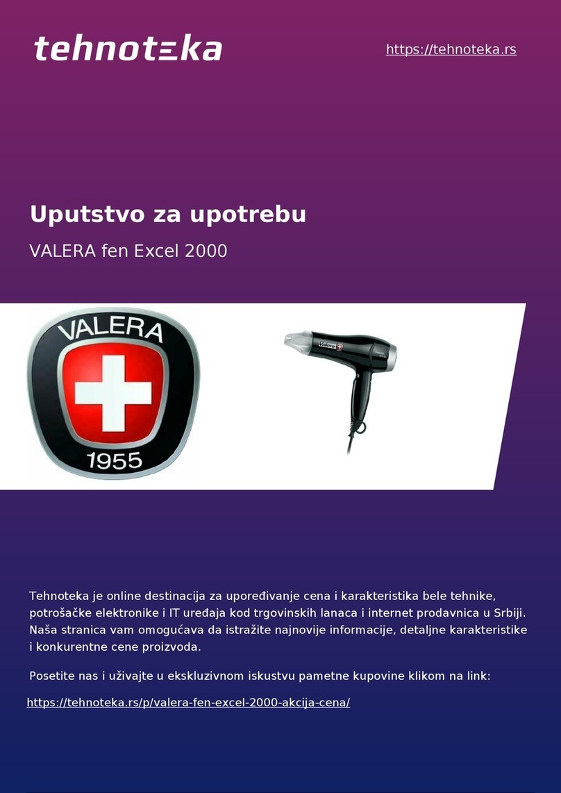 VALERA Excel 2000 User manual