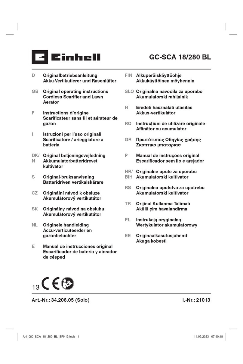 EINHELL GC-SCA 18/280 BL User manual