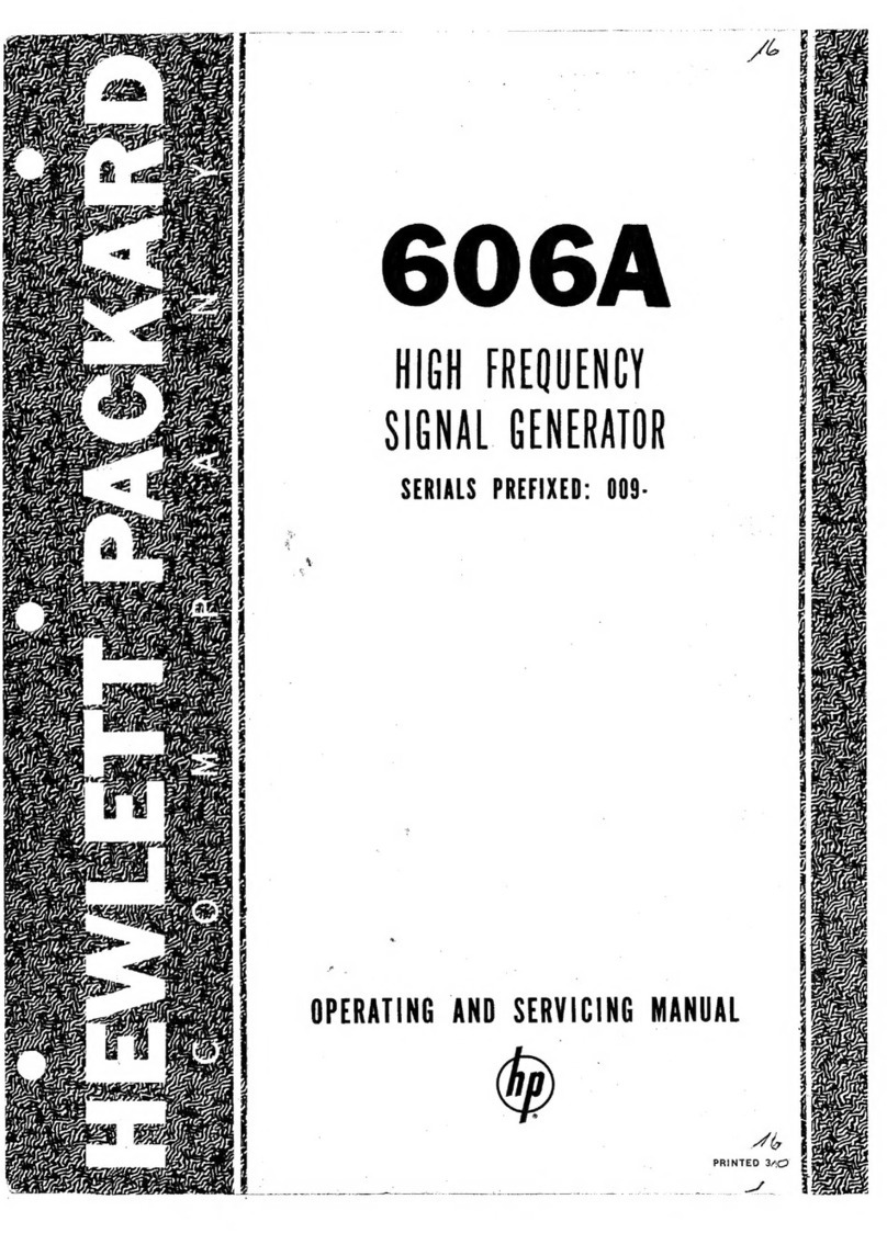 HPE 606A Operating and servicing manual