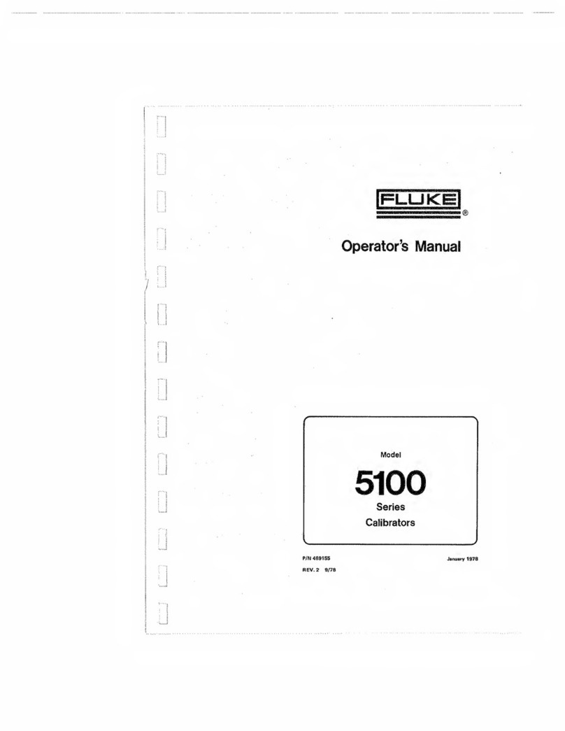 Fluke 5100 Series Operator's manual