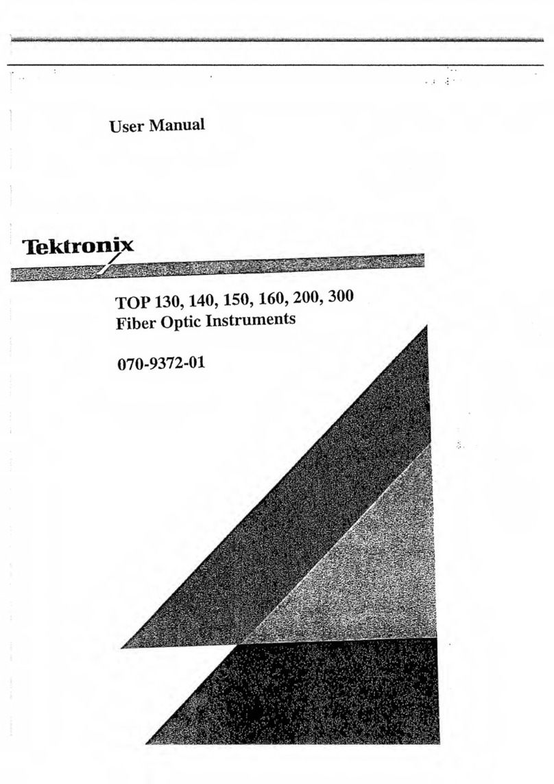 Tektronix TOP 130 User manual