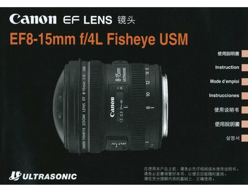 Canon EF 8-15mm f/4L Fisheye USM instructions Canon EF 8-15mm f/4L Fisheye USM instructions