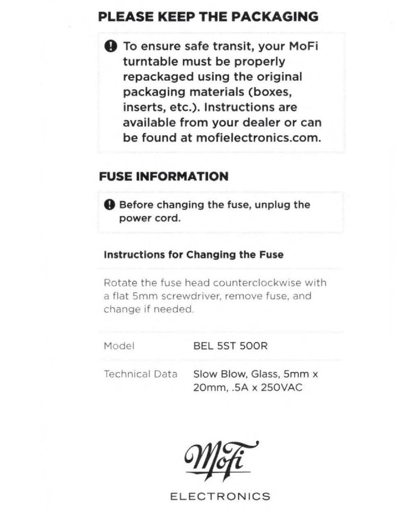 Mofi BEL SST S00R User manual