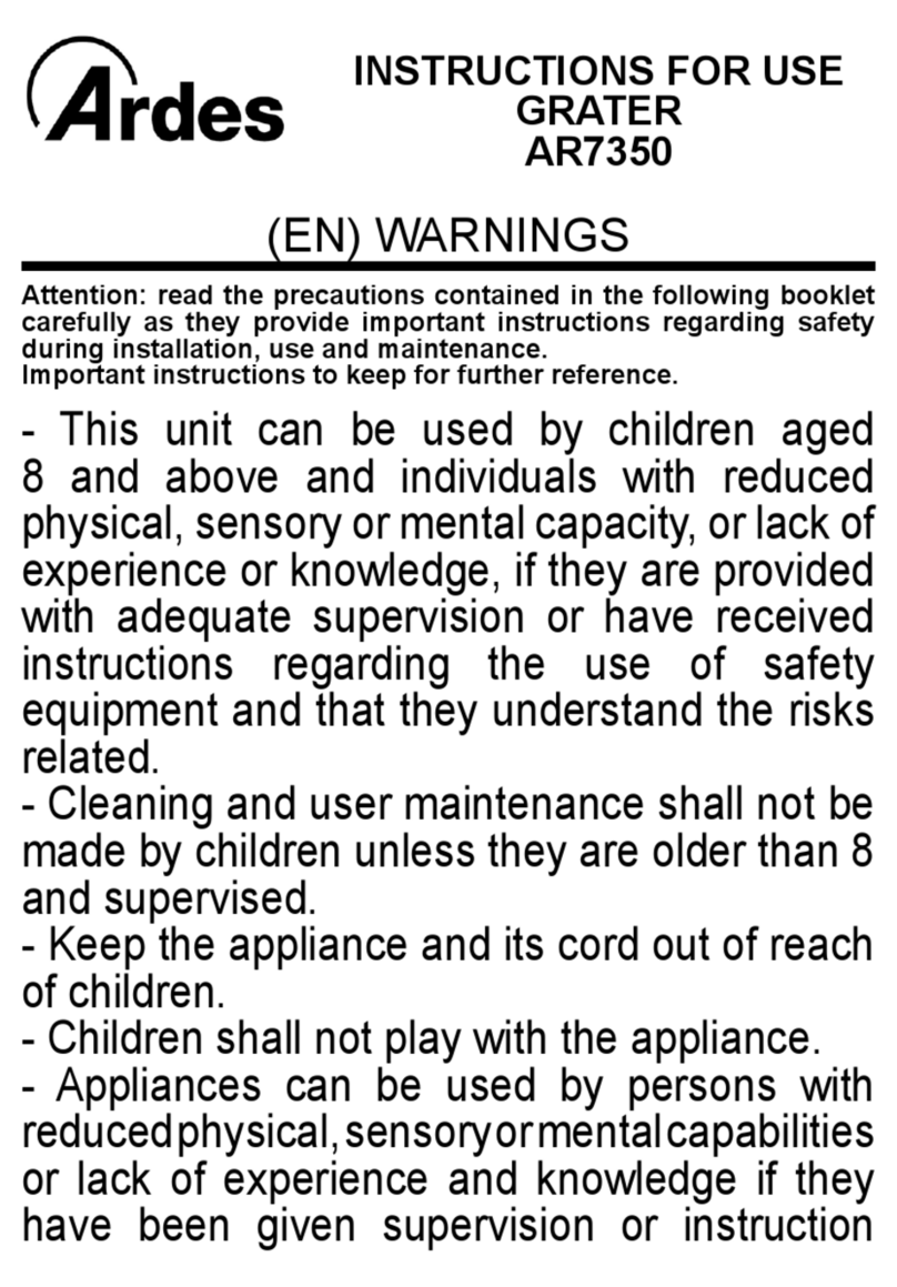 ARDES AR7350 User manual
