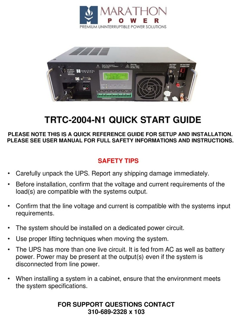 Marathon Power TRTC-2004-N1 User manual