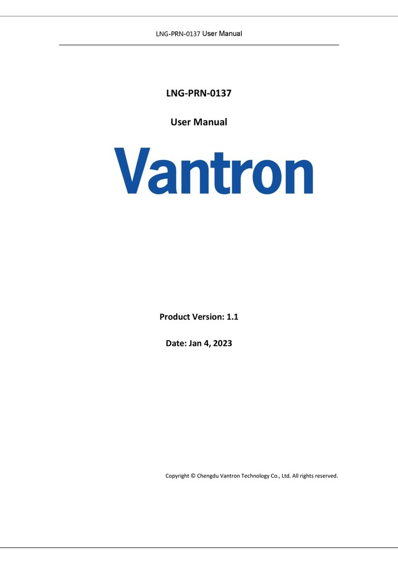 Vantron LNG-PRN-0137 user manual