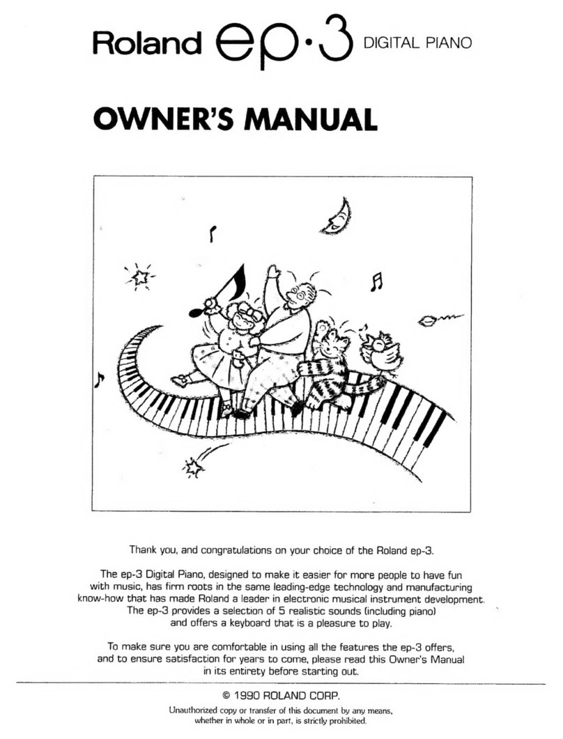 Roland ep-3 User manual