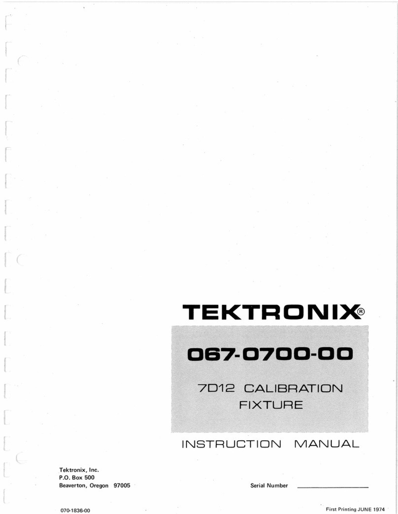 Tektronix 067-0700-00 instruction manual