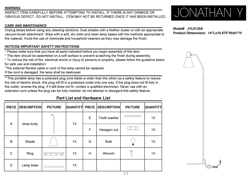 JONATHAN Y JYL6130A quick start guide