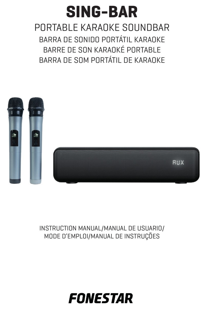 FONESTAR SING-BAR instruction manual
