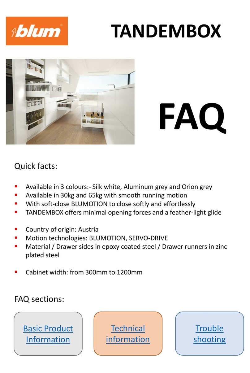 BLUM TANDEMBOX Installation guide