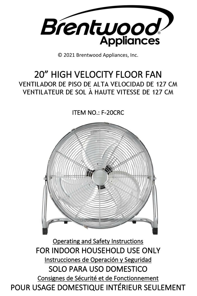 Brentwood Appliances F-20CRC Operating and safety instructions