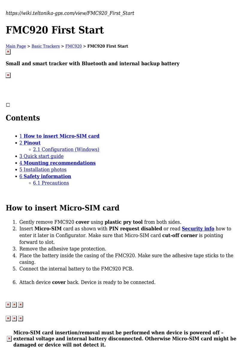 Teltonika FMC920 User manual