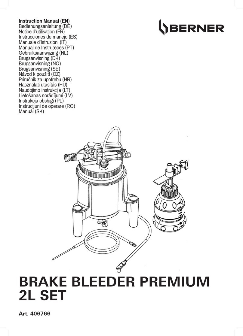 Berner 406766 instruction manual