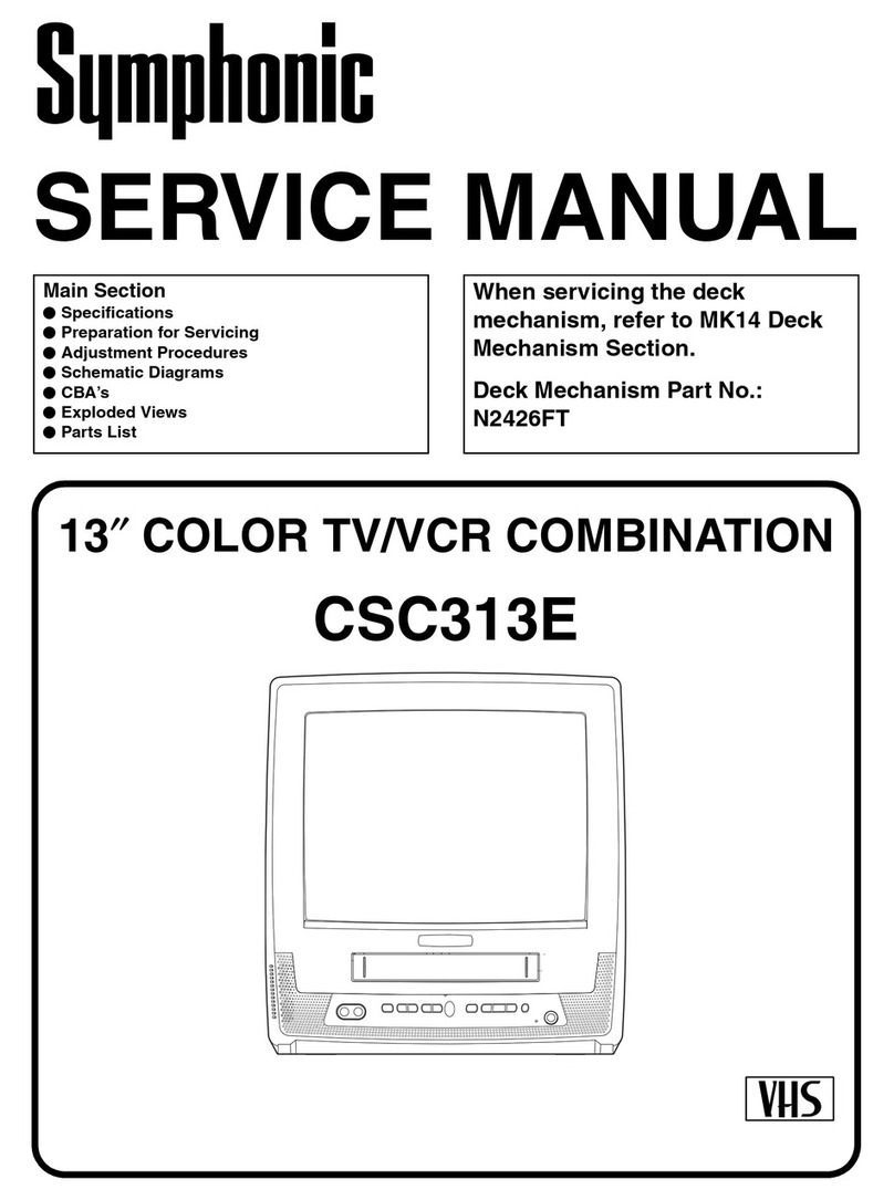 Symphonic CSC313E Service manual