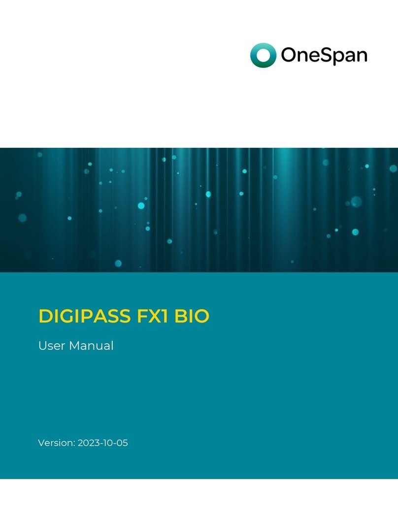 OneSpan DIGIPASS FX1 BIO user manual