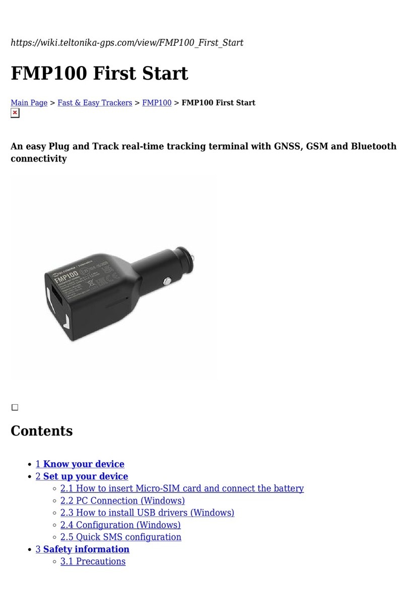 Teltonika FMP100 User manual Teltonika FMP100 User manual