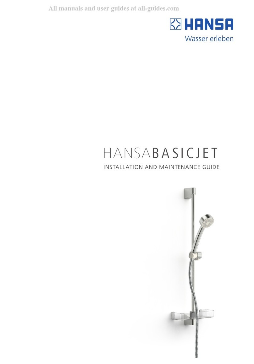 Hansa 4478 0211 Installation and maintenance guide
