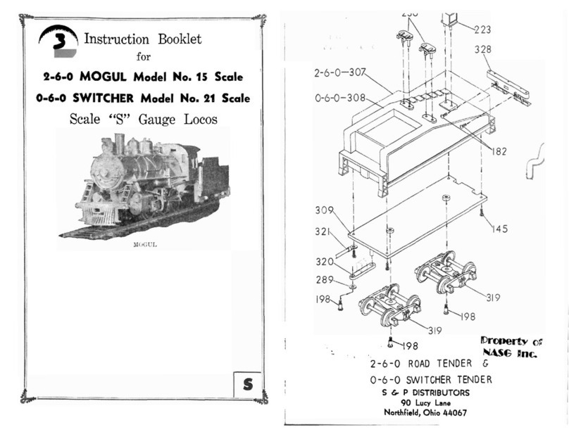 REX 2-6-0 MOGUL 15 Instruction booklet