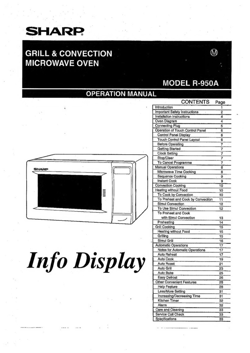 Sharp R-950A User manual
