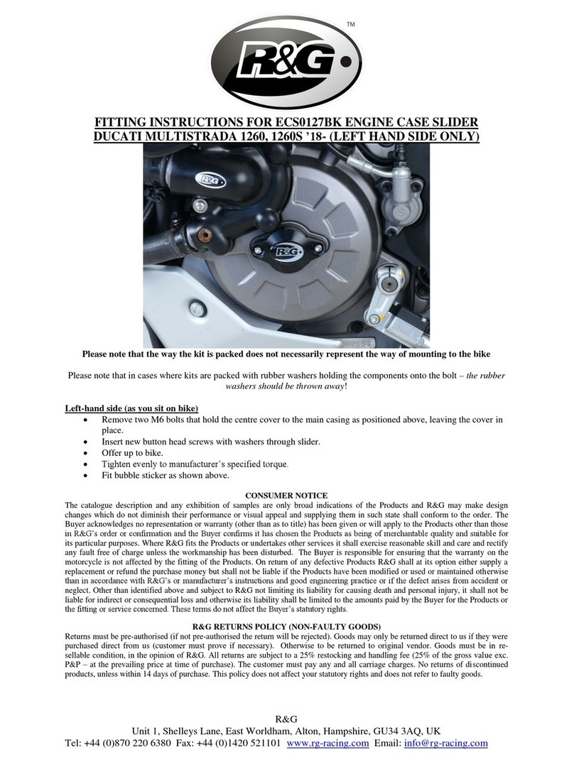 R&G ECS0127BK Fitting instructions