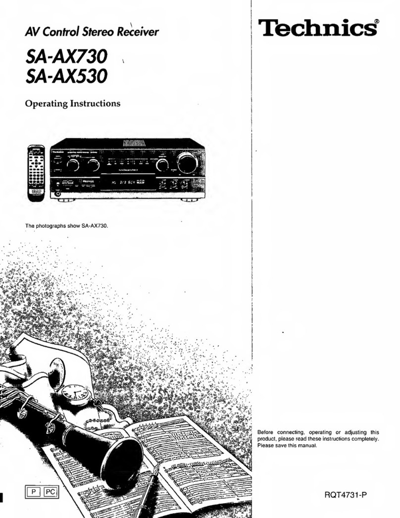 Technics SA-AX730 operating instructions